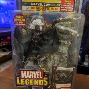 Marvel Legends Storm Action Figure & Comic Book